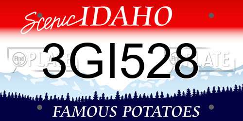 3GI528 Idaho License Plate