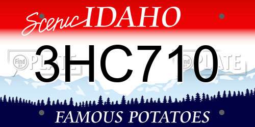 3HC710 Idaho License Plate