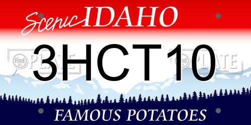 3HCT10 Idaho License Plate