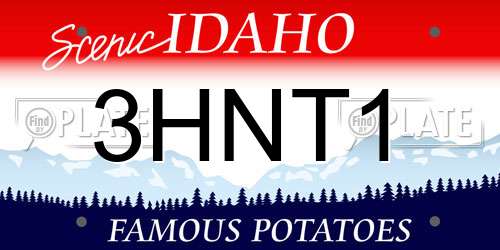 3HNT1 Idaho License Plate