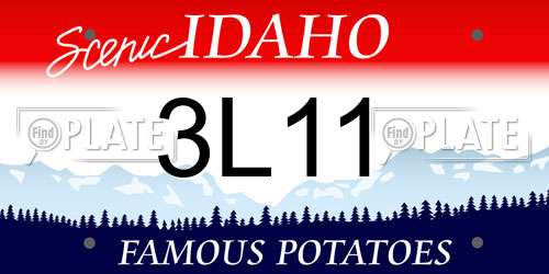 3L11 Idaho License Plate