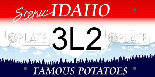 3L2 Idaho License Plate
