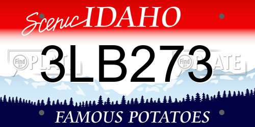 3LB273 Idaho License Plate