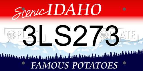 3LS273 Idaho License Plate