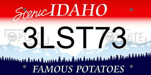 3LST73 Idaho License Plate