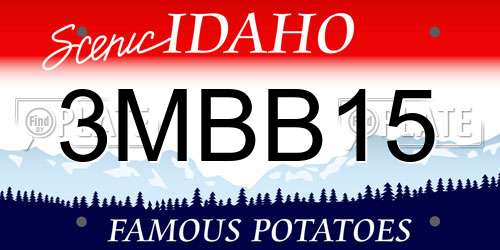 3MBB15 Idaho License Plate