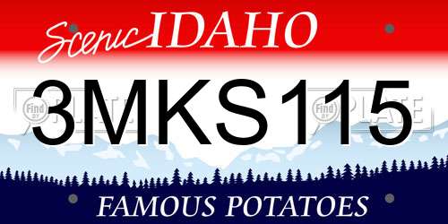 3MKS115 Idaho License Plate