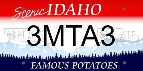 3MTA3 Idaho License Plate