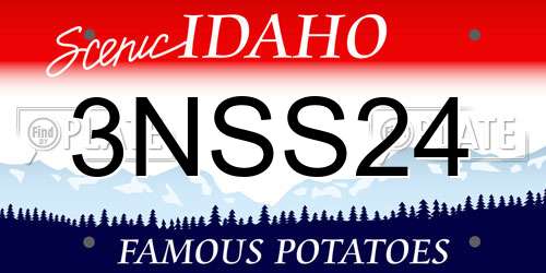 3NSS24 Idaho License Plate