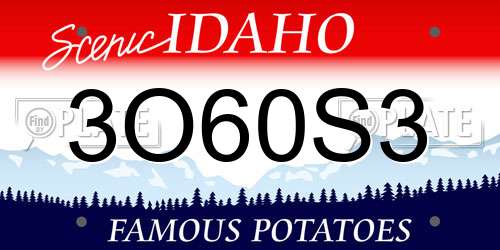 3O60S3 Idaho License Plate