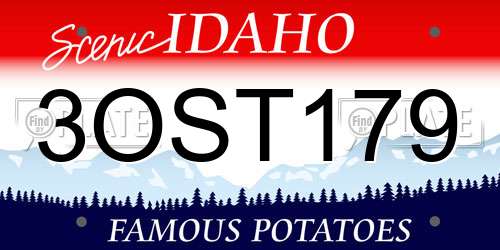 3OST179 Idaho License Plate