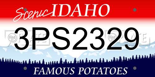 3PS2329 Idaho License Plate