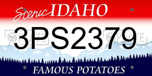 3PS2379 Idaho License Plate