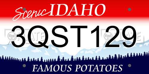 3QST129 Idaho License Plate