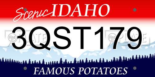 3QST179 Idaho License Plate