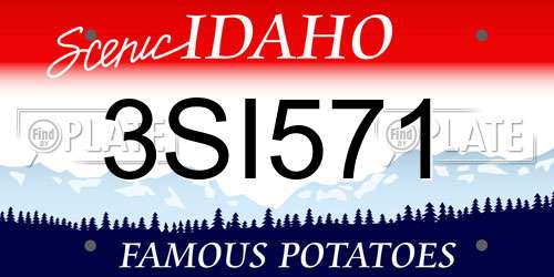 3SI571 Idaho License Plate