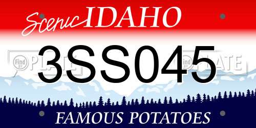 3SS045 Idaho License Plate