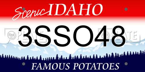3SSO48 Idaho License Plate