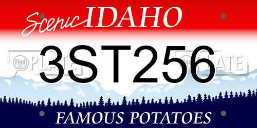 3ST256 Idaho License Plate