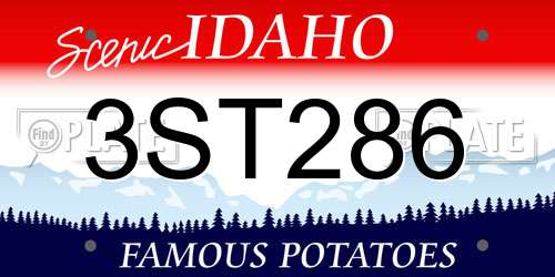 3ST286 Idaho License Plate