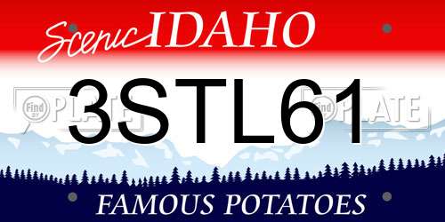 3STL61 Idaho License Plate