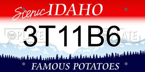 3T11B6 Idaho License Plate