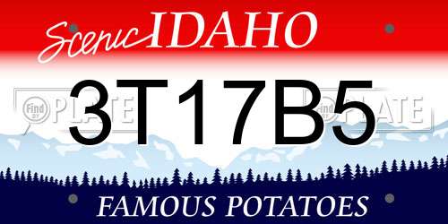 3T17B5 Idaho License Plate
