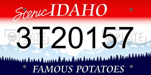 3T20157 Idaho License Plate
