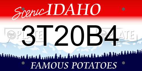 3T20B4 Idaho License Plate