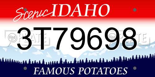 3T79698 Idaho License Plate