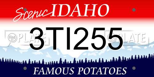 3TI255 Idaho License Plate