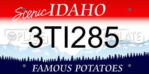 3TI285 Idaho License Plate