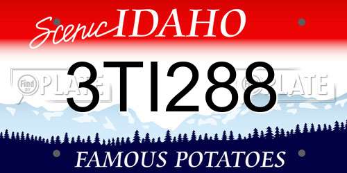 3TI288 Idaho License Plate