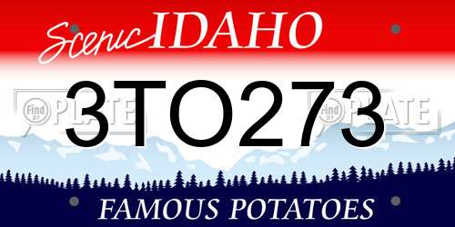 3TO273 Idaho License Plate