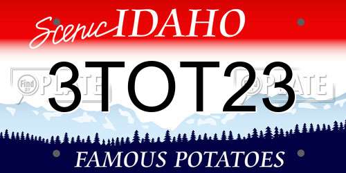 3TOT23 Idaho License Plate