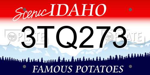 3TQ273 Idaho License Plate
