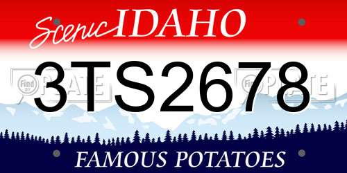 3TS2678 Idaho License Plate