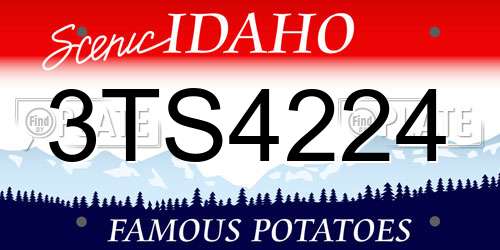 3TS4224 Idaho License Plate