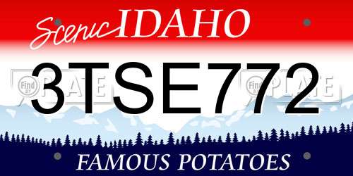 3TSE772 Idaho License Plate