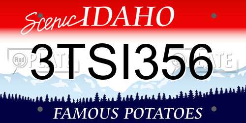 3TSI356 Idaho License Plate