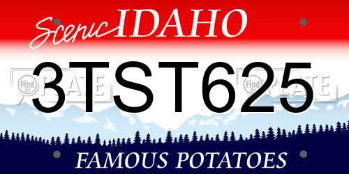 3TST625 Idaho License Plate
