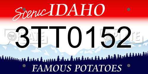 3TT0152 Idaho License Plate
