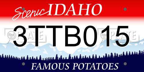 3TTB015 Idaho License Plate