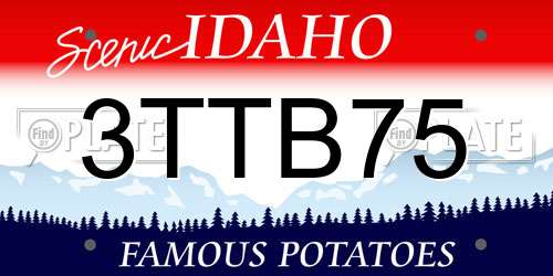 3TTB75 Idaho License Plate