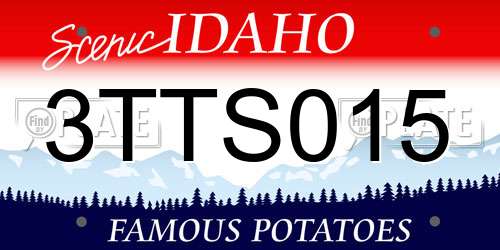 3TTS015 Idaho License Plate
