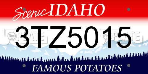 3TZ5015 Idaho License Plate