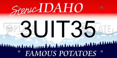 3UIT35 Idaho License Plate