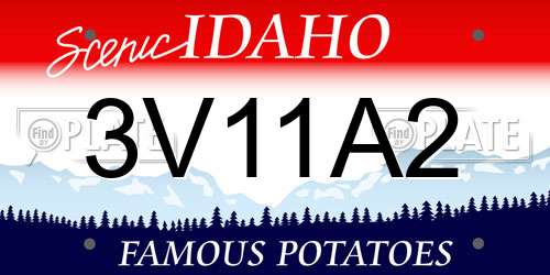 3V11A2 Idaho License Plate