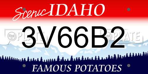 3V66B2 Idaho License Plate