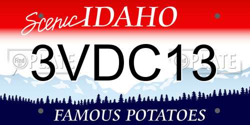 3VDC13 Idaho License Plate